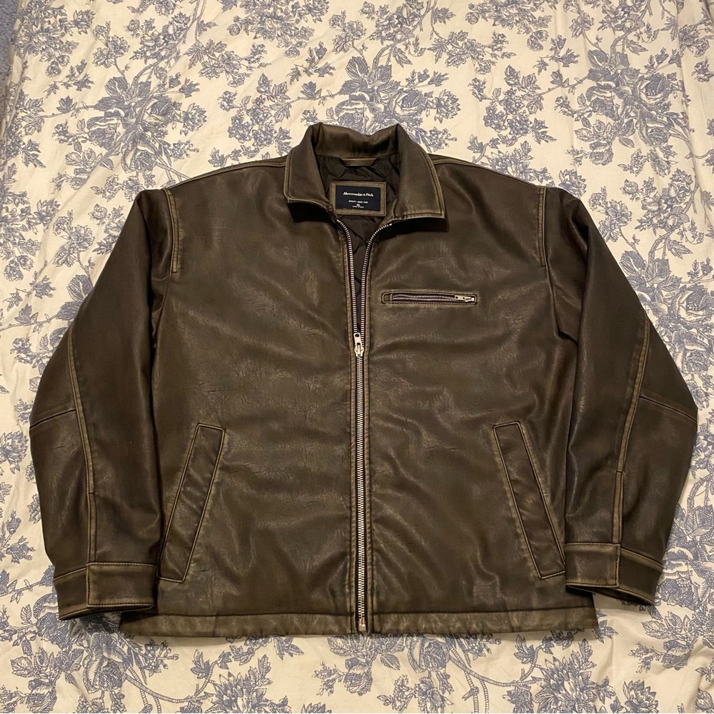 faux leather jacket